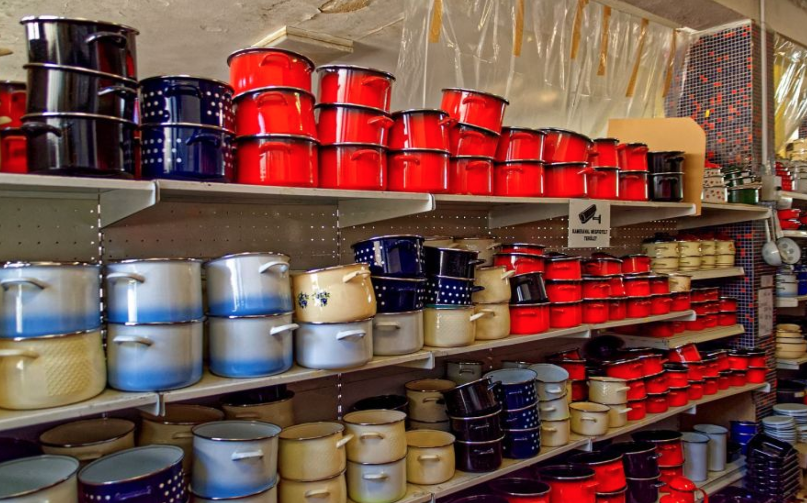 Bonyhád enamel works factory shop.