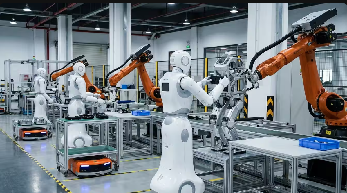 China's new UBTECH factory sees robots build robots every 10 minutes.
