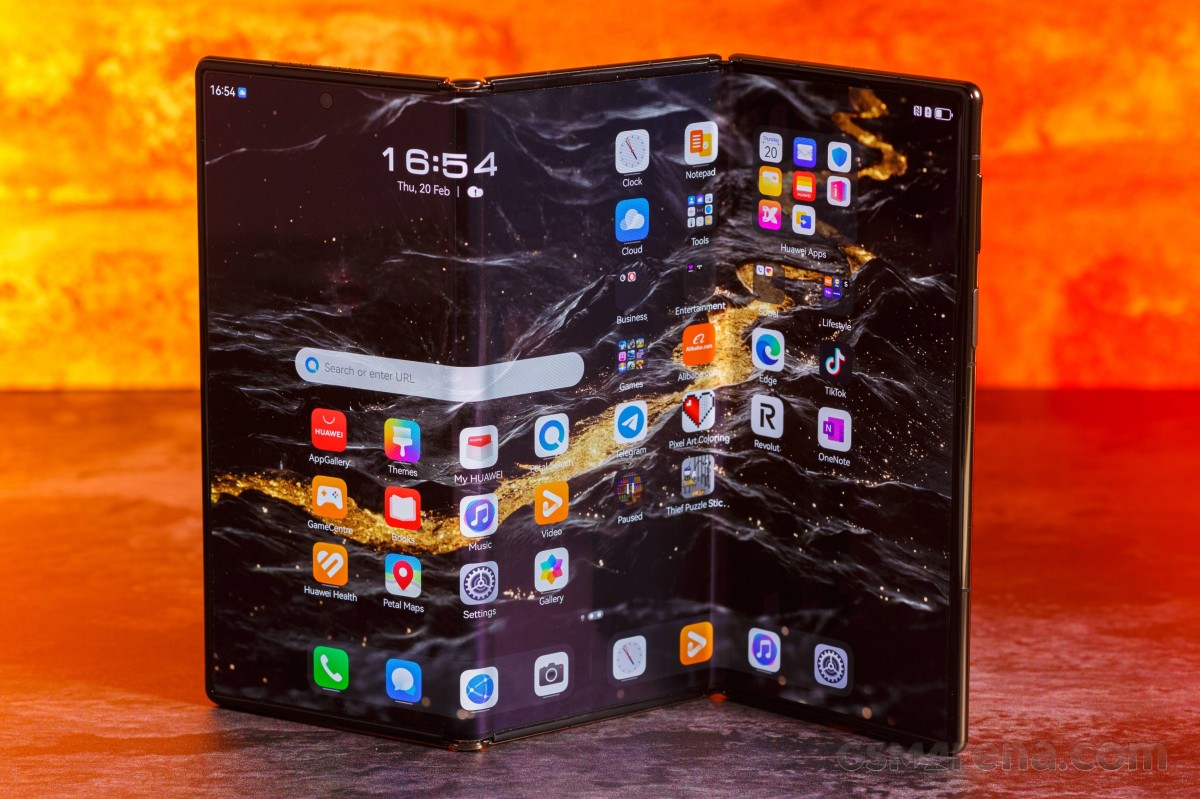 The Huawei Mate XTs Ultimate Design is Huawei's advanced second-generation tri-fold smartphone featuring a 10.2-inch flexible LTPO OLED display.