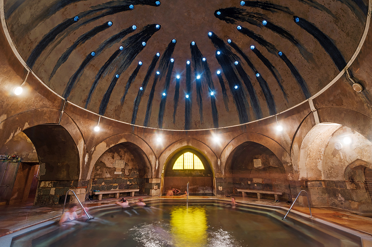 Reminder of the Turkish occupation of Budapest, Kiraly (King) Bath 1565.